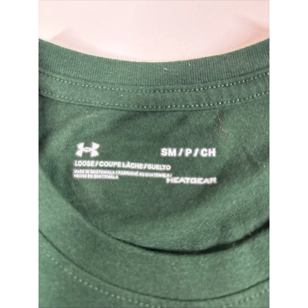Under Armour T-shirt‎ Small NDSU Bison Green Loose Heatgear